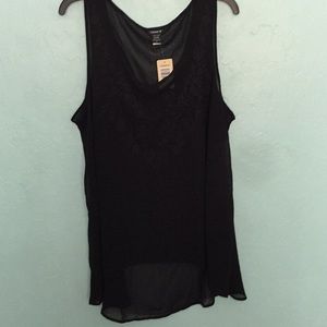 Sheer embroidered tunic